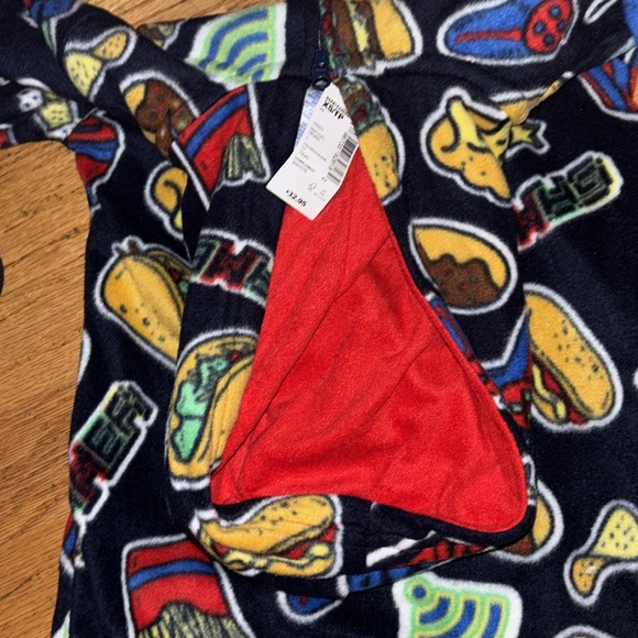 PJ PLACE Other - Boys hooded non footed XS  size 4, onesie zip hooded fleece lined adorable